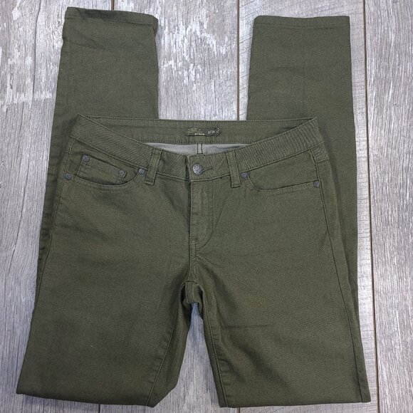 Prana Jeans Women Size 6 Kara Green Skinny Low Rise Stretch - Picture 4 of 9